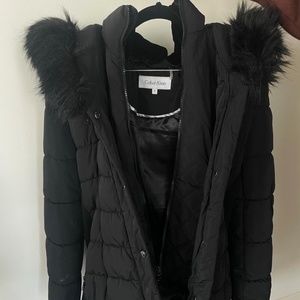 Calvin Klein winter coat mid length.